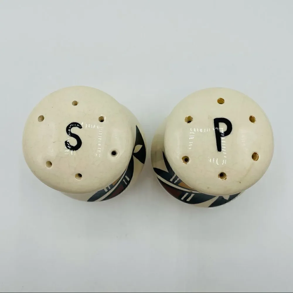 Vintage Acoma Pottery Salt and Pepper Shakers